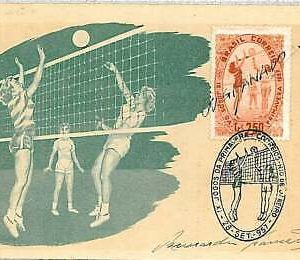 17294  -  BRAZIL - POSTAL HISTORY - MAXIMUM CARD  -  Sport VOLLEYBALL 1957
