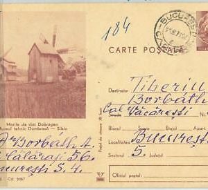 66524 - ROMANIA - POSTAL HISTORY - POSTAL STATIONERY CARD  1973  WINDMILLS