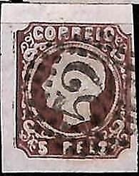 94956f - PORTUGAL - STAMP - AFINSA #  14 - Very Fine USED Postmark # 52 - LUX