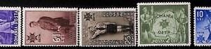 94962a - ROMANIA - STAMP - Yvert #  481-85   - MInt Never Hinged MNH  Boy Scouts