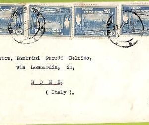 39757 - BURMA - Postal History - COVER to ITALY 1961