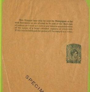 59473 - BERMUDA - Postal History - STATIONERY WRAPPER - H  & G # 8 - SPECIMEN