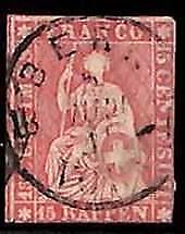 94985d - SWITZERLAND - STAMP - ZM  # 24G Thick Paper - Fine USED