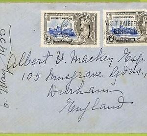 28759 - British GUIANA - Postal History - FDC COVER with RARE postmark WATERFALL