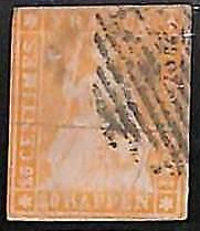 94996bB - SWITZERLAND - STAMP - ZM  # 25B Thin Paper -  USED  Defective