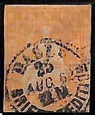 94996dB - SWITZERLAND - STAMP - ZM  # 25D or G Thick Paper -   USED defective