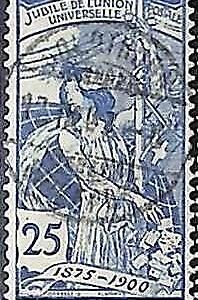95016cA - SWITZERLAND - STAMP -  ZUMSTEIN #  79A   USED super LUXUS - 1900 UPU