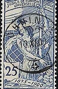 95016cB - SWITZERLAND - STAMP -  ZUMSTEIN #  79A   USED super LUXUS - 1900 UPU