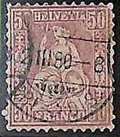 95018dA - SWITZERLAND  -  STAMP -    Yvert #  48  -   USED