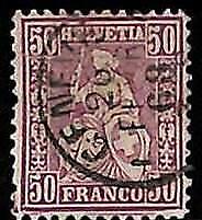 95018dD - SWITZERLAND  -  STAMP -    Yvert #  48  -   USED