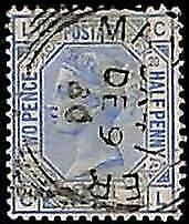 94891f - GREAT BRITAIN - STAMP - SG # 142  Plate 20 -  USED, Very Well Centered