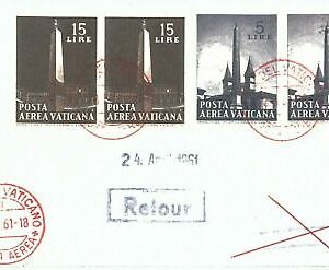 71016 - VATIKAN - Postgeschichte - ERSTFLUG: Venedig / Salzburg # 417 AB