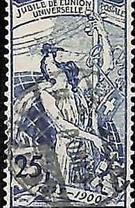 95016dA - SWITZERLAND - STAMP -  ZUMSTEIN #  79A   USED  - 1900 UPU