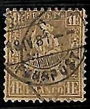 95018hB - SWITZERLAND  -  STAMP -    Yvert #  41  -   USED