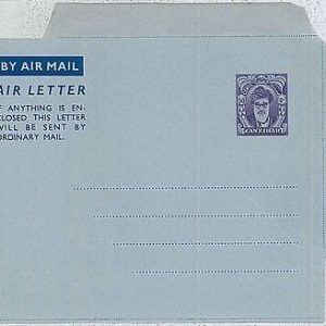 36337   ZANZIBAR - POSTAL STATIONERY Aerogramme : KESSLER catalogue # 2 - 1953
