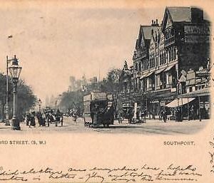 ac5080 - GB  -  VINTAGE POSTCARD:  Southport, Lord Street - 1902  MERSEYSIDE