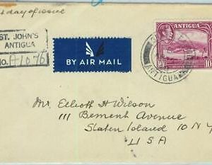BK0402 - ANTIGUA - POSTAL HISTORY - Registered  FDC COVER to the USA  1948