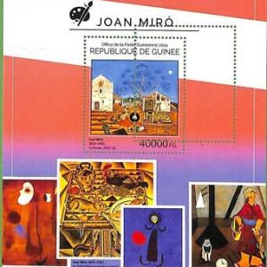 A0614  - GUINEE Guinea - ERROR MISSPERF  Stamp SHEET - ART Painters: Joan Miró