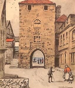 ac5468 - GB  -  VINTAGE POSTCARD: West gate  Southampton HAMPSHIRE