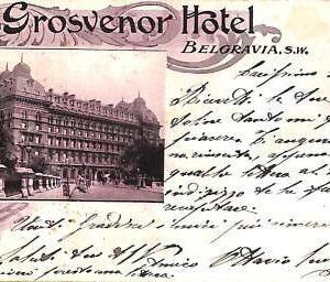 ac5409 - GB  -  VINTAGE POSTCARD: Grosvenor Hotel, Belgravia  LONDON
