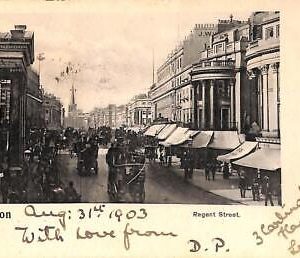 ac5353 - GB  -  VINTAGE POSTCARD: LONDON, Regent Street  - 1903