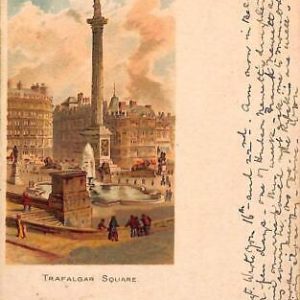 ac5341 - GB  -  VINTAGE POSTCARD: LONDON, Trafalgar Square - 1900
