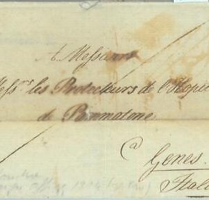 85406 - GB - POSTAL HISTORY - PREPHILATELIC COVER to GENOVA  1804 Foreign Office
