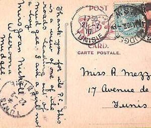 ac6714 - AUSTRALIA: New South Wales - Postal History - POSTCARD to TUNIS! 1910