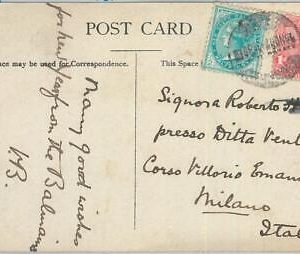 77273 - AUSTRALIA: New South Wales - Postal History -  POSTCARD to ITALY 1907