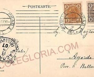 ad5893 - CZECHOSLOVAKIA Austria - Postal History - POSTCARD from PRAG 1907