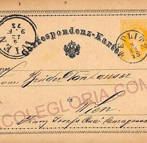 ad5899 - CZECHOSLOVAKIA Austria - Postal History - STATIONERY from TEPLICE  1873