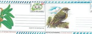 75663 - PAPUA NEW GUINEA - Postal History - Set of 2   AEROGRAMMES Birds ORCHIDS
