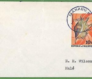 ZA0384 - MALDIVES - Postal History - Cover -  Shells  - 1979
