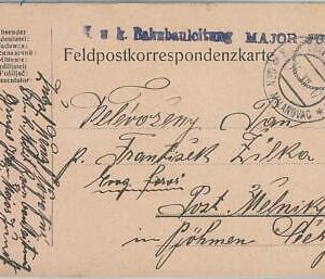 75477 - RUSSIA Serbia - POSTAL HISTORY - MILITARY MAIL Feldpost FIELD MAIL  1917