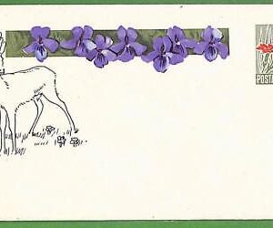 ZA0440 - ROMANIA - Postal History - POSTAL STATIONERY COVER - Deers, Flowers