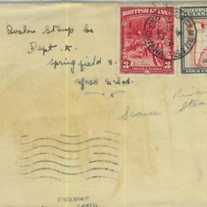BK0411 - British Guiana - POSTAL HISTORY - River Boat POSTMARK on COVER  1952