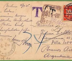 ZA0375 - GERMANY - Postal History - Postcard  - Eagles BIRDS - 1925