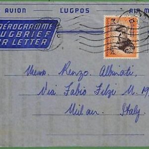 ZA0372 - South AFRICA - Postal History - Aerogramme  Air Letter - Lions-1958