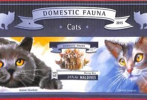 A2043 - MALDIVES, ERROR: IMPERF, SOUVENIR SHEET - 2015, Cats, British shorthair