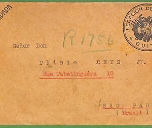 ZA0405 - ECUADOR - Postal History - COVER - Eagles BIRDS - 1929
