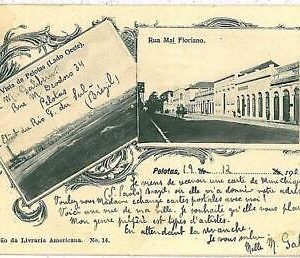 08770 - BRAZIL  - VINTAGE POSTCARD  - PELOTAS 1905- GRUSS AUS