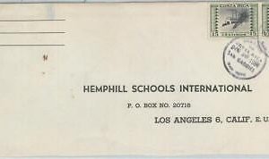 78997 - COSTA RICA - POSTAL HISTORY COVER postmarked from SAN GABRIEL 1954