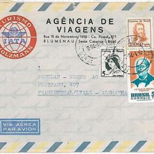 21251 - BRAZIL - Postal History - AIRMAIL  COVER to GERMANY 1970