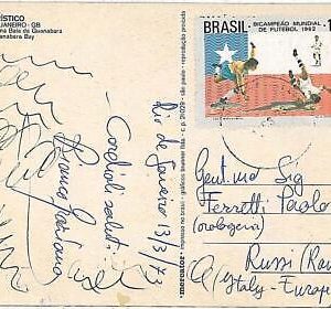 21600  - BRAZIL- STAMP on POSTCARD - 1973 - FOOTBALL