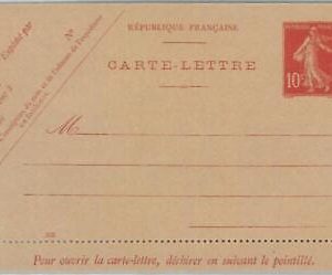 77407 - FRANCE - Postal History - STATIONERY LETTER CARD  Storch  # A2 date 202