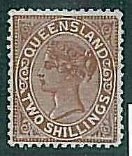 26896 - Australia QUEENSLAND - STAMP - SG # 197 Mint very lightly hinged MLH
