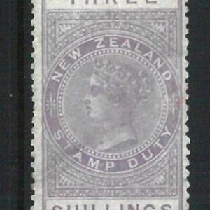 68962 - NEW ZEALAND - STAMPS: Stanley Gibbons FISCAL STAMPS Revenue# F 11 Hinged