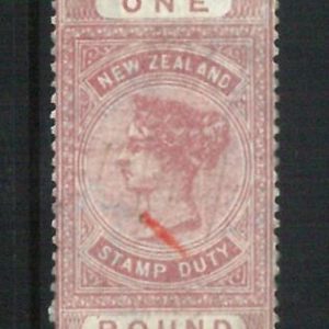 68966 - NEW ZEALAND - STAMPS: Stanley Gibbons FISCAL STAMPS Revenue# F 21 Used?