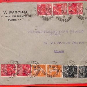 aa0829 - FRANCE - Postal History -  COVER to ITALY 1931 Expo Colonial