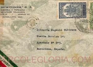 ad6290 - MEXICO - Postal History -  COVER to SPAIN 1943 Double CENSOR